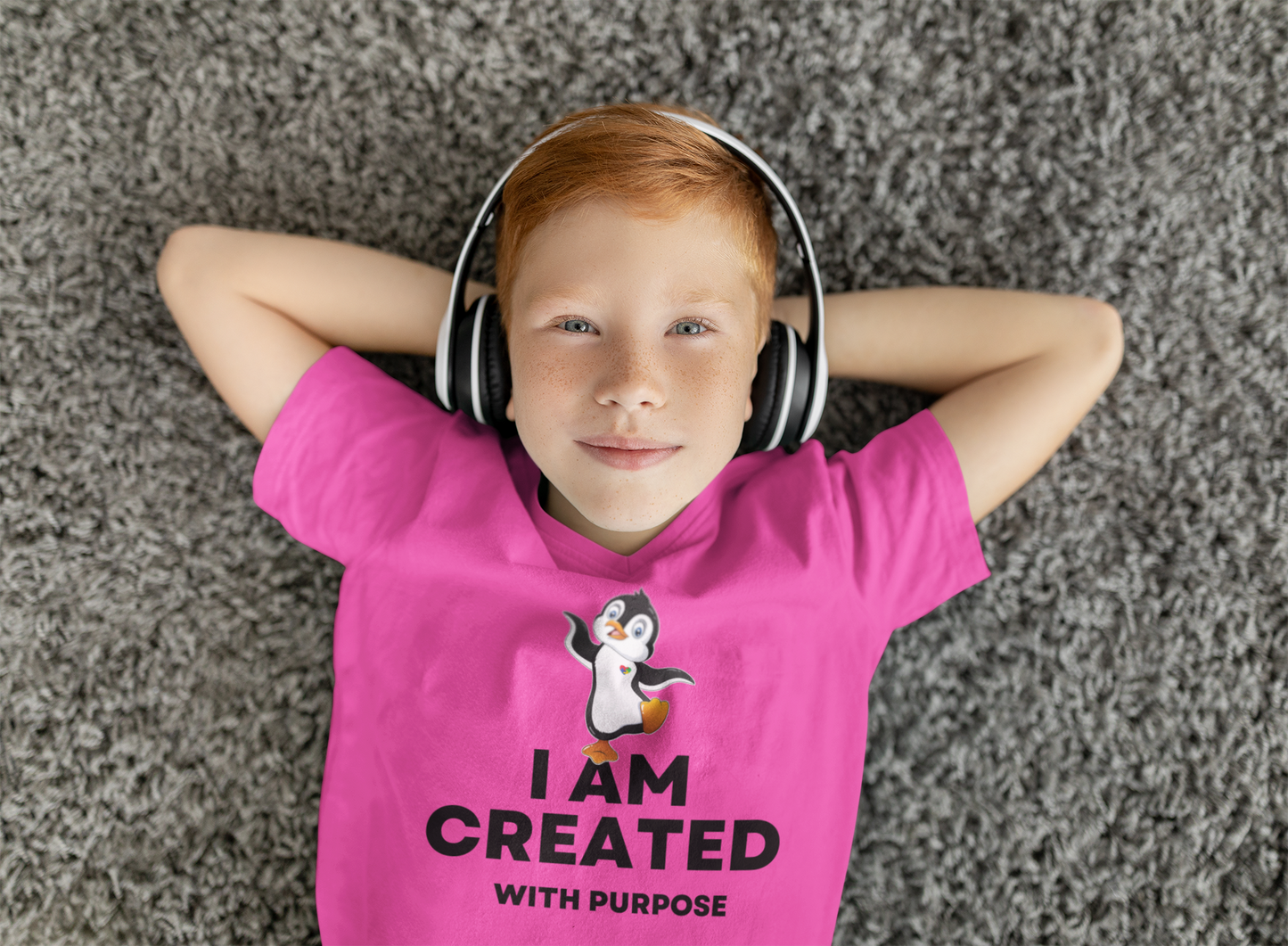 I AM CREATED with purpose - Youth Tee