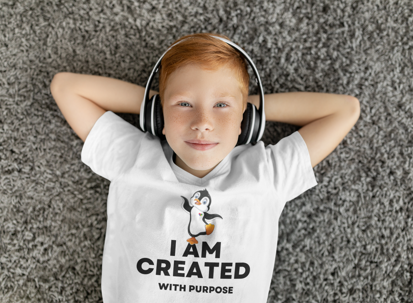 I AM CREATED with purpose - Youth Tee