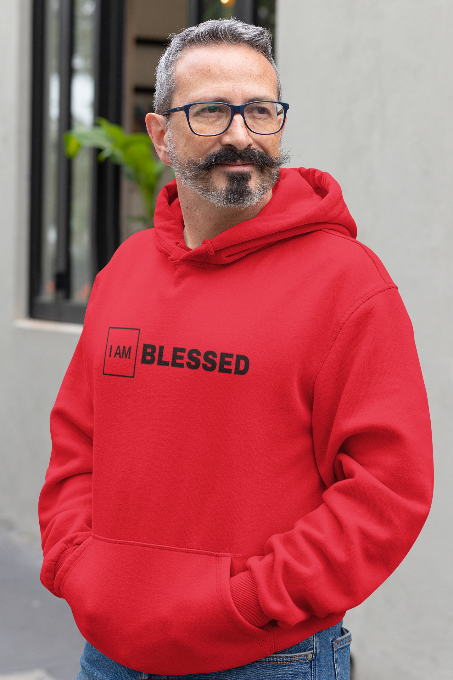 I AM BLESSED (Square) - Hoodie