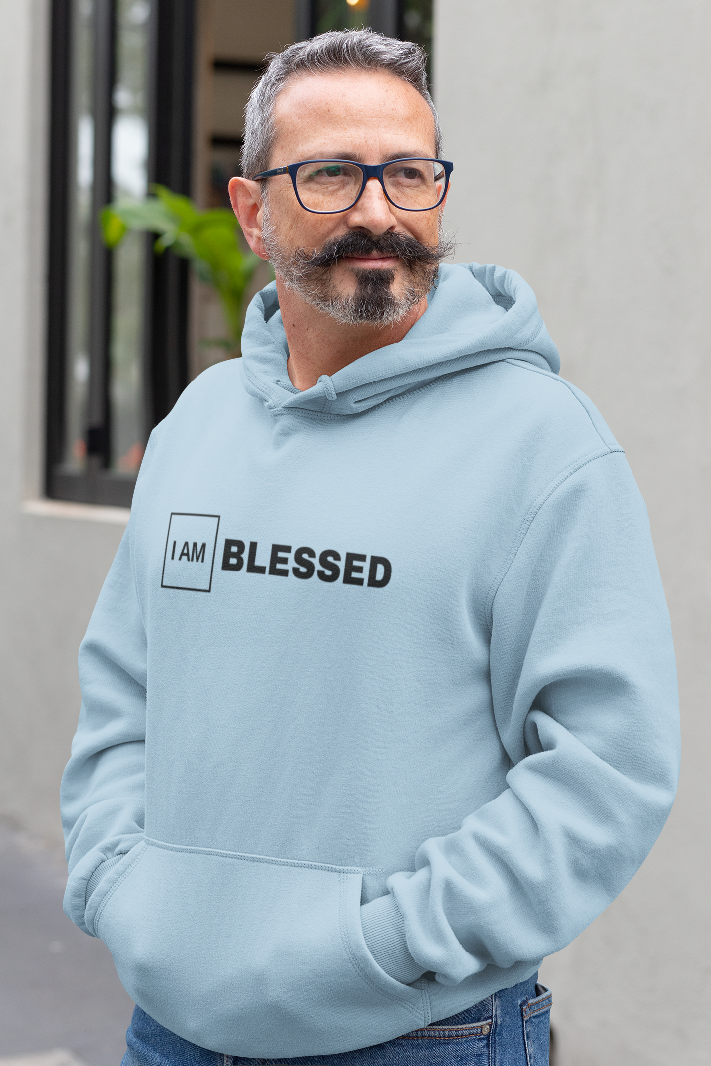 I AM BLESSED (Square) - Hoodie