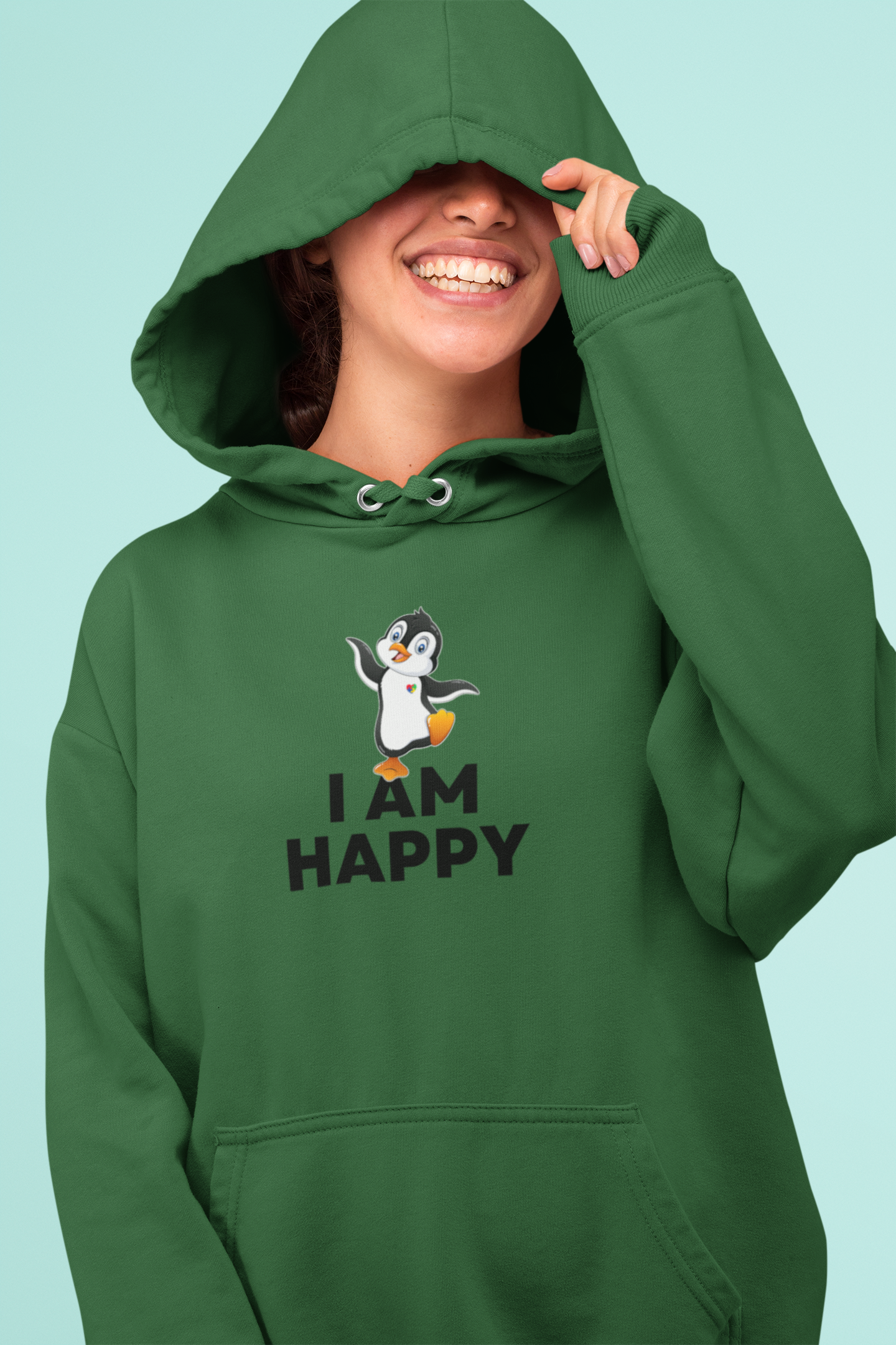 I AM HAPPY (Penguin) - Hoodie