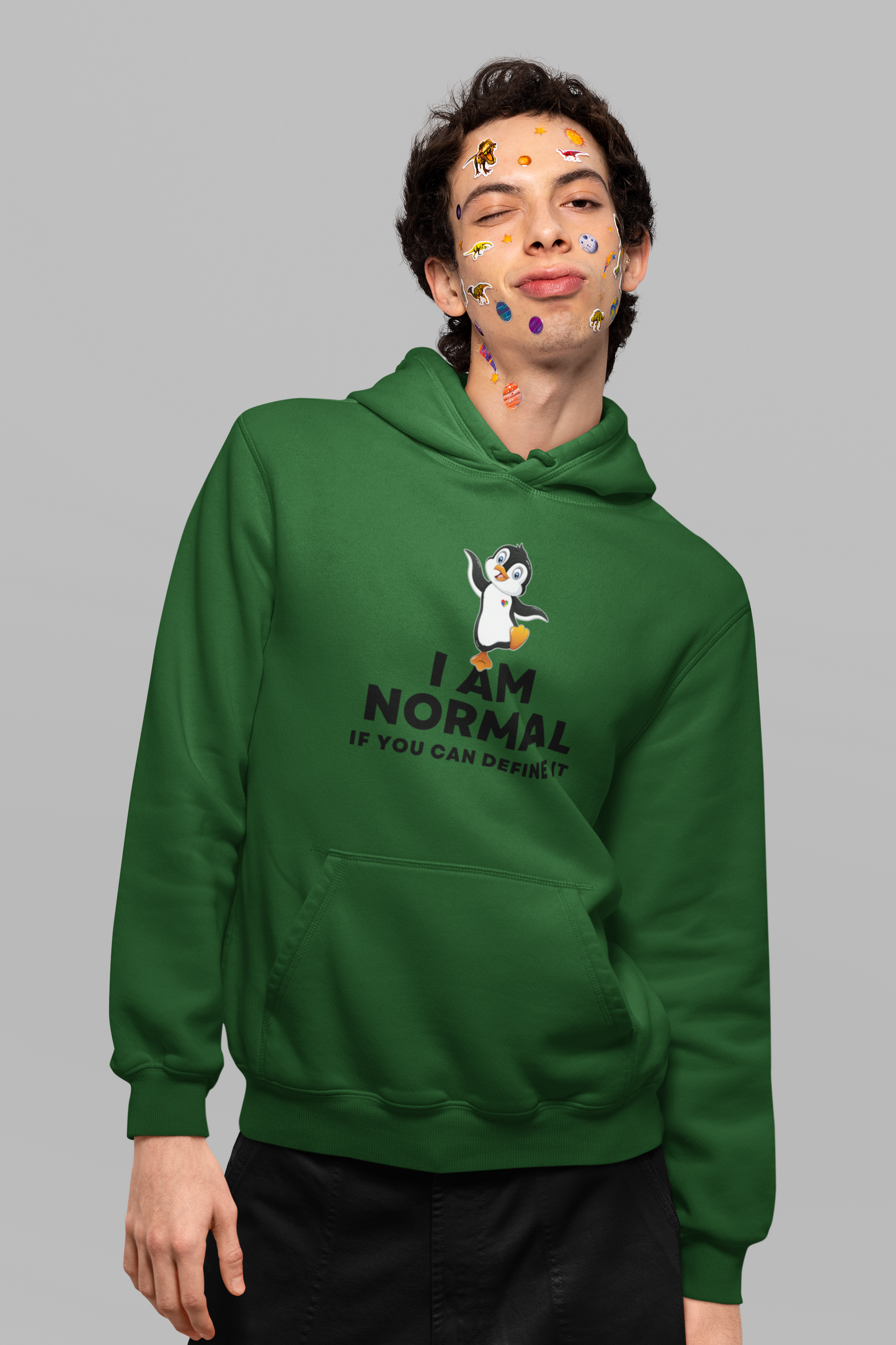 I AM NORMAL If You Can Define It (Penguin) - Hoodie