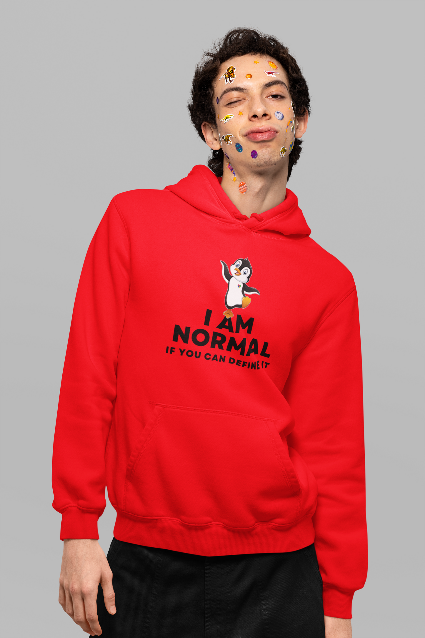 I AM NORMAL If You Can Define It (Penguin) - Hoodie