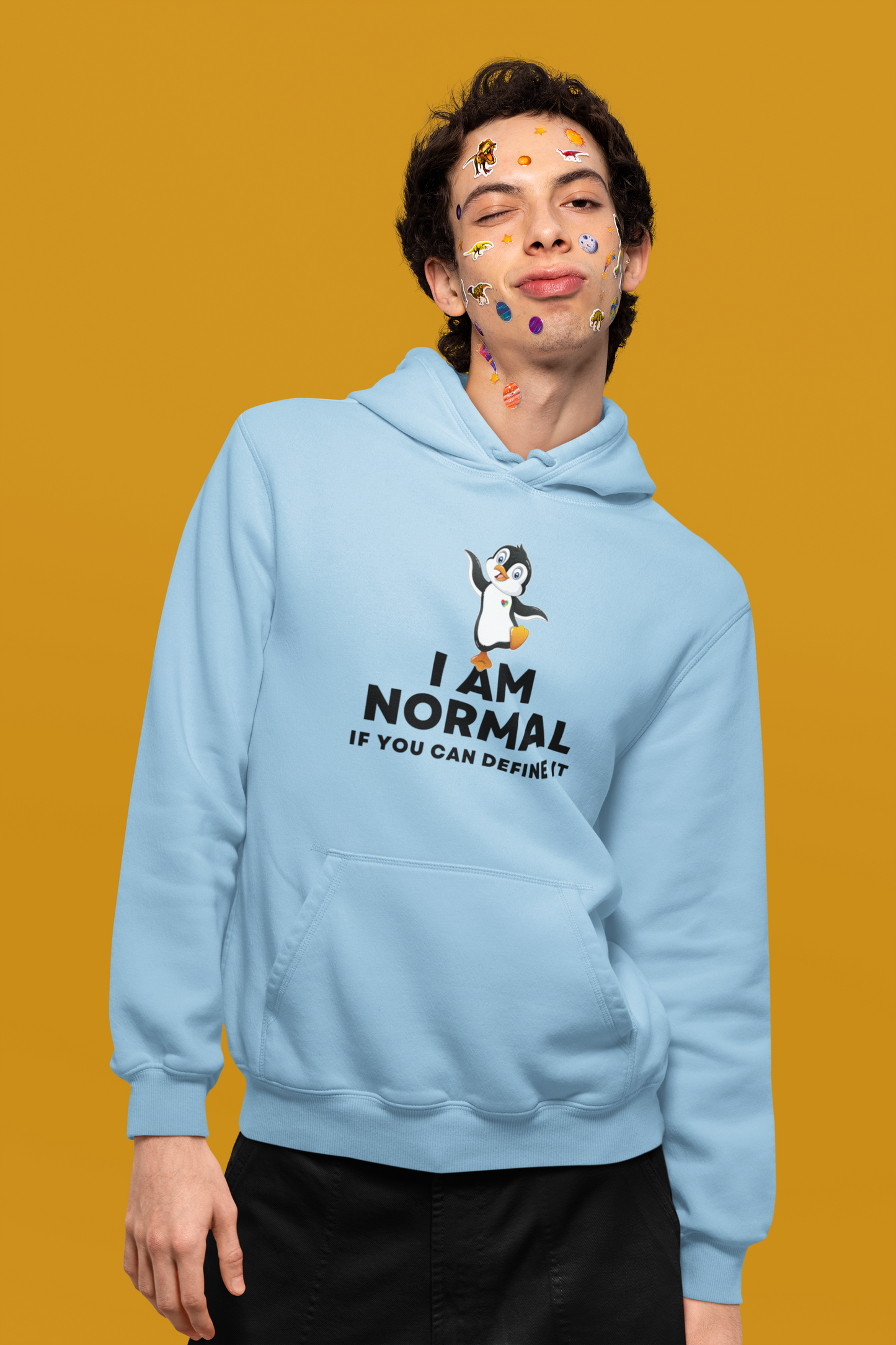 I AM NORMAL If You Can Define It (Penguin) - Hoodie